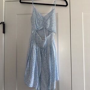 Floral Blue romper